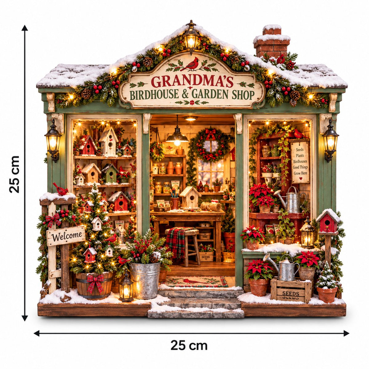 🐦 Build Your Own Grandma’s Christmas Garden Shop 🌿