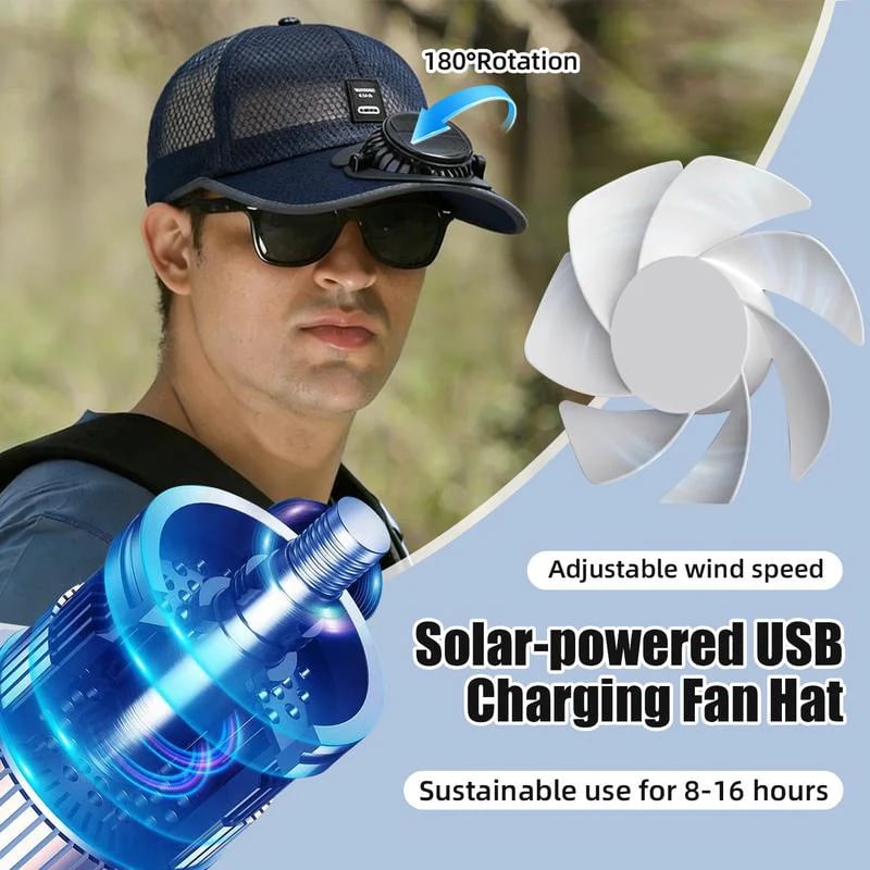 🔥 Beat the Heat Hands-Free — Stay Cool Under the Sun 🧢