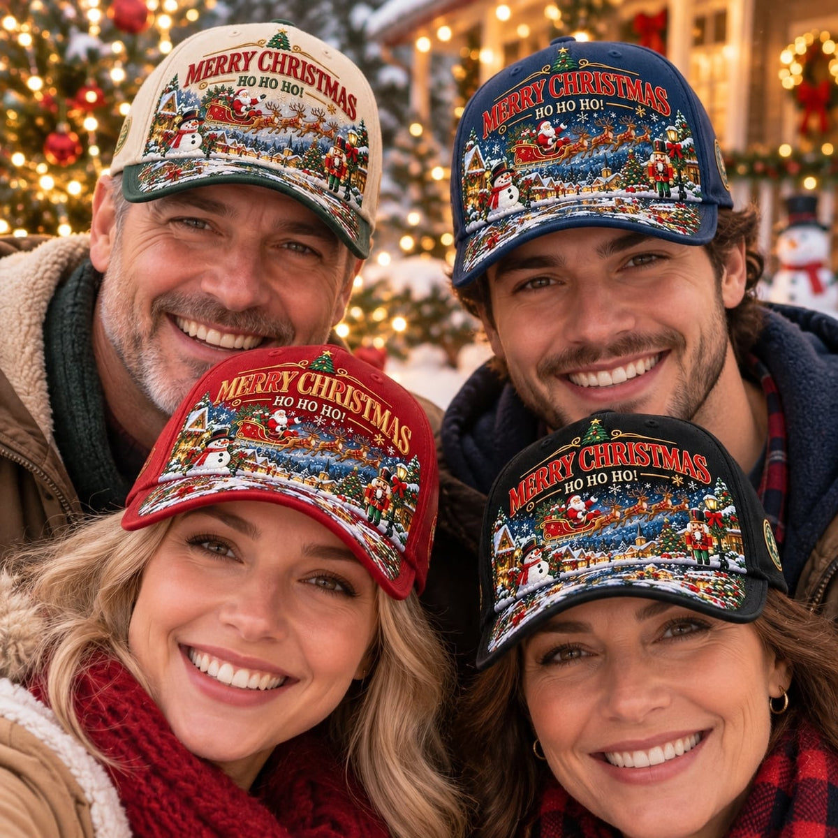 🎅🎄 “Merry Christmas – Ho Ho Ho!” Christmas Commemorative Cap