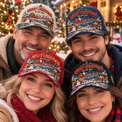 🎅🎄 “Merry Christmas – Ho Ho Ho!” Christmas Commemorative Cap