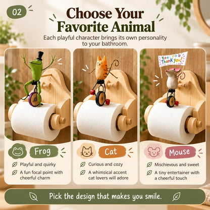 🐸 Creative Animal Toilet Paper Holder