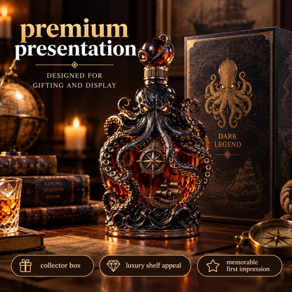Dark Abyss Kraken Decanter – Sculpted Collector Bottle for Home Bar & Gifting