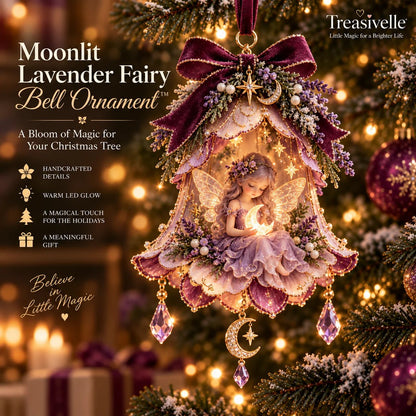 🧚‍♀️✨ Enchanted Fairy Bell Ornament – Glowing Christmas Tree Decor