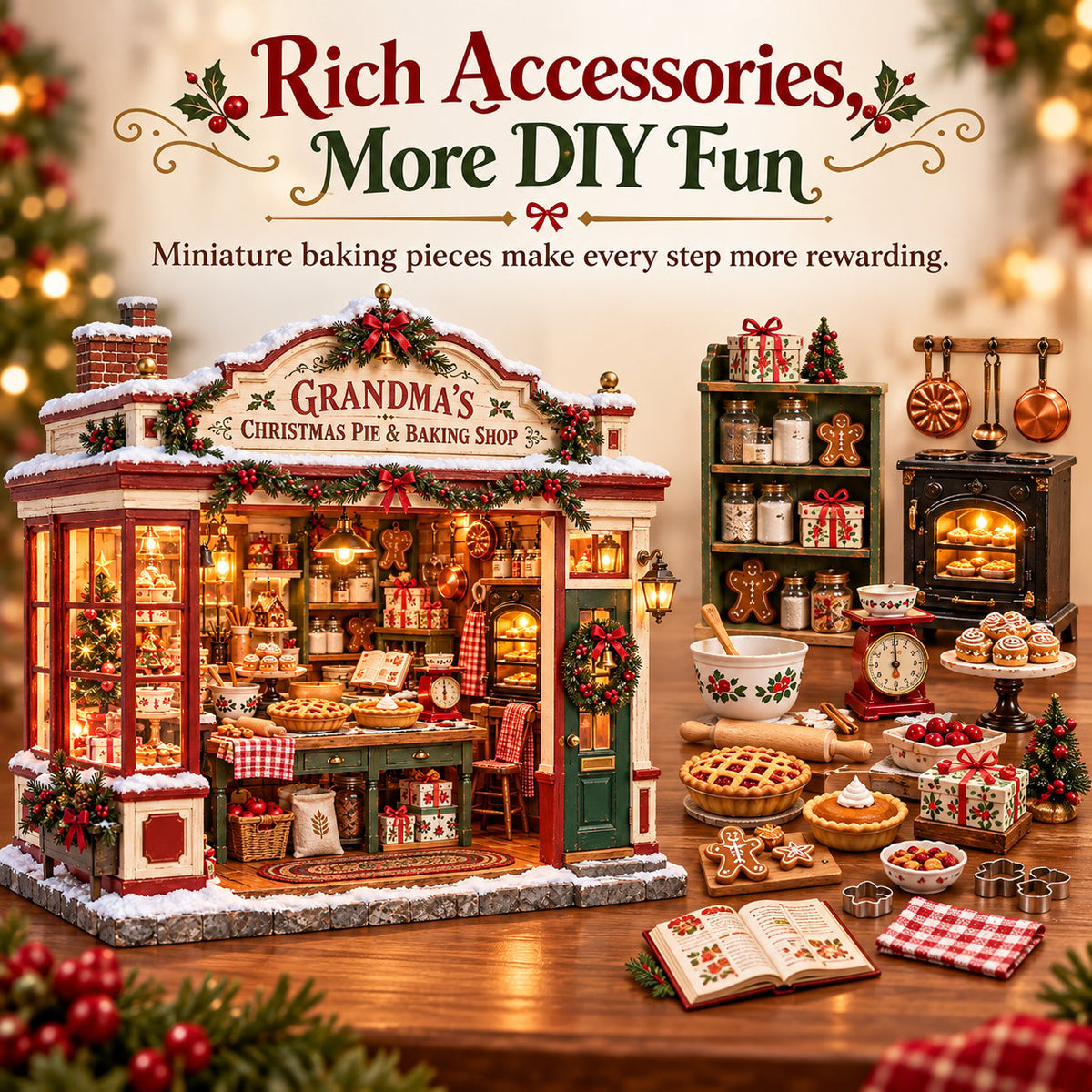 🥧 Build Your Own Grandma’s Christmas Bakery 🎄