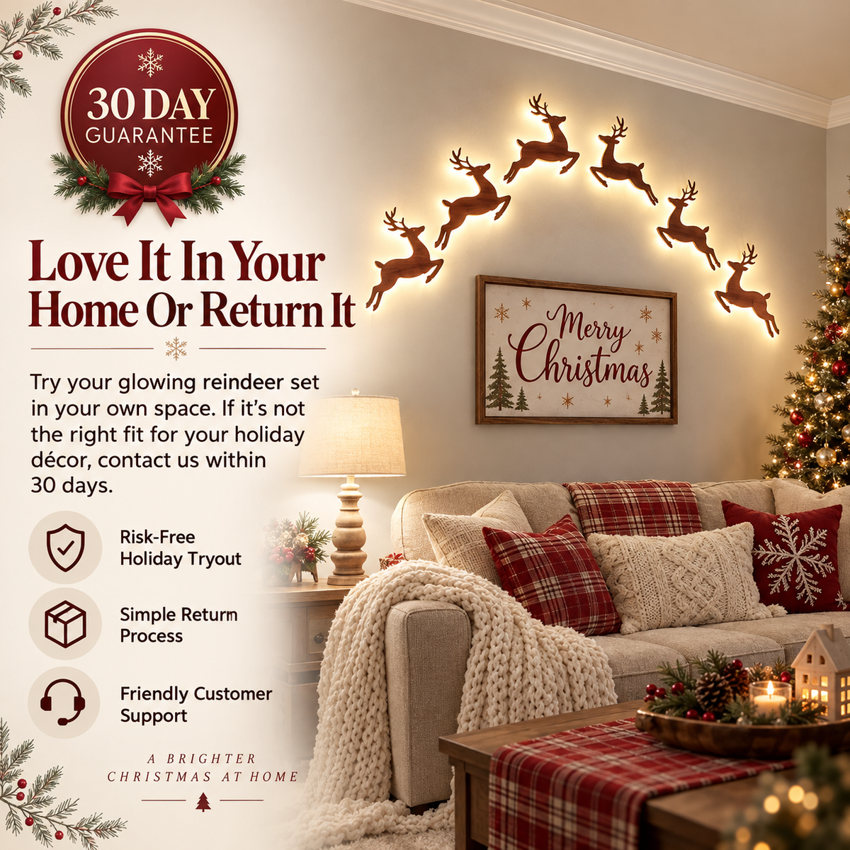 ✨Christmas Magic Wall Decor – Create A Cozy Holiday Wonderland At Home