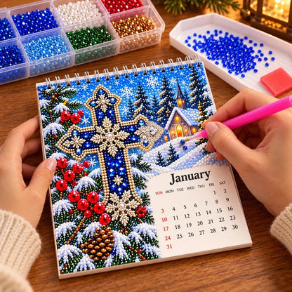 ✝️ 2027 Faith & Blessings Diamond Art Calendar – Create with Faith, Shine All Year