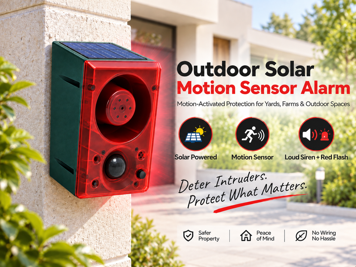 ☀️Outdoor Solar Motion Sensor Alarm