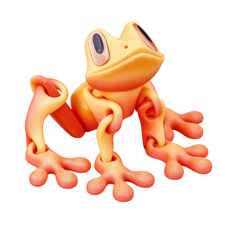 🐸✨ 3D Printed Magnetic Frog – Colorful Fridge Magnet & Whimsical Desk Decor