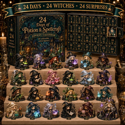 🧙‍♀️TODAY ONLY 50% OFF – Witch Advent Calendar | 24 Days of Magical Witchy Surprises | Limited Edition Collectible Mini Figures✨