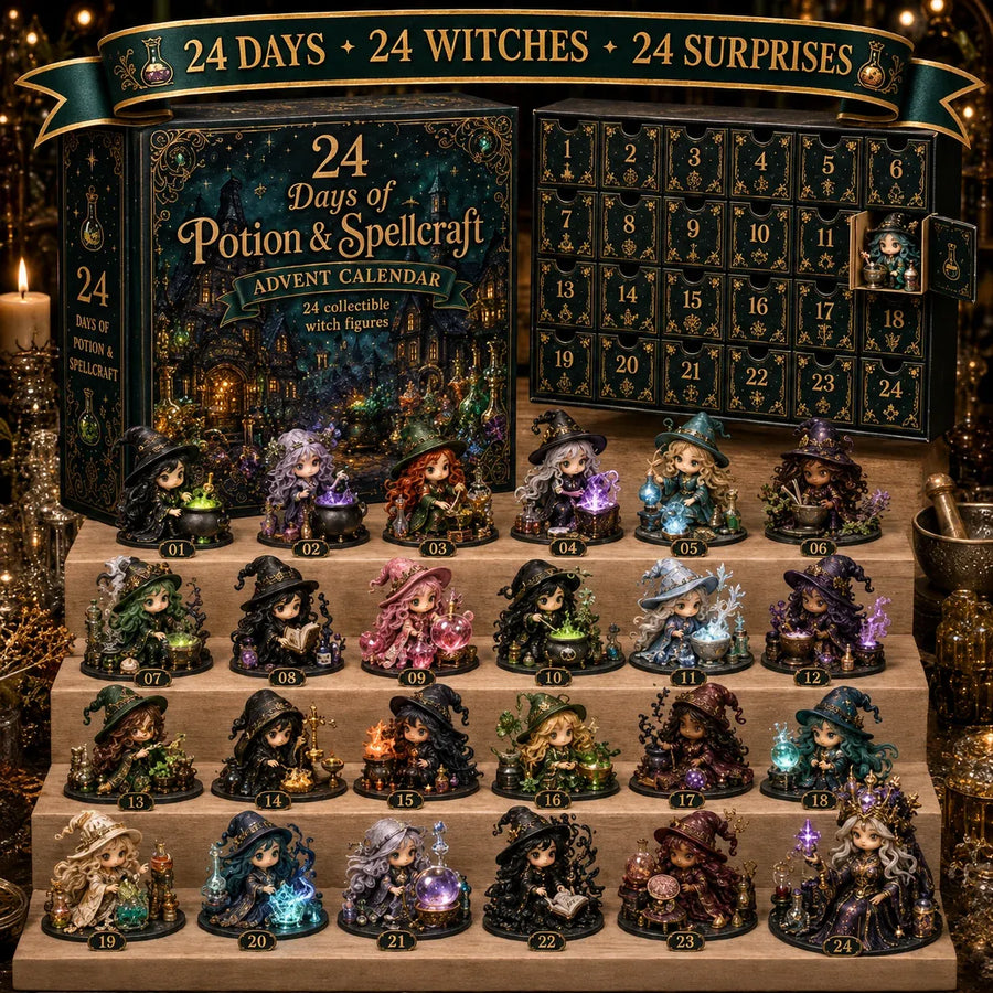🧙‍♀️TODAY ONLY 50% OFF – Witch Advent Calendar | 24 Days of Magical Witchy Surprises | Limited Edition Collectible Mini Figures✨
