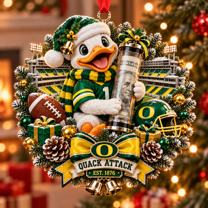 🏈🎄 College Football Money Surprise Ornament