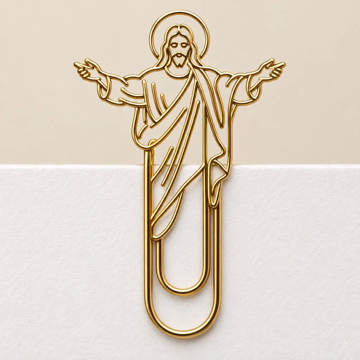 ✝️Faith-Inspired Gold Paper Clips — Meaningful Christian Bookmarks❤️
