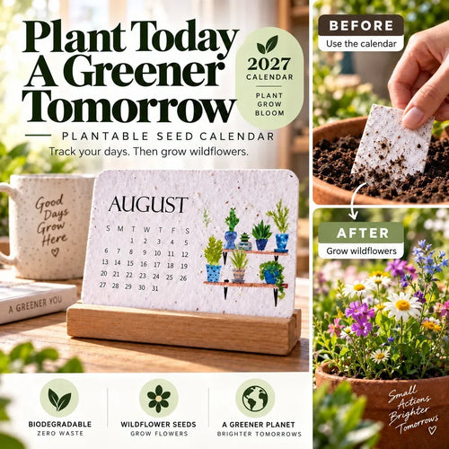 ✨⏳ Last Day Promotion🌱Eco-Friendly Plantable ''Timeless'' Seed Calendar 2027