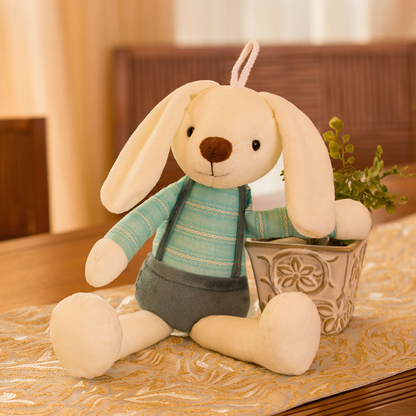 🐰 Personalized Handmade Bunny Plush with Custom Text – Soft Keepsake Gift for Baby & Newborn 🎁
