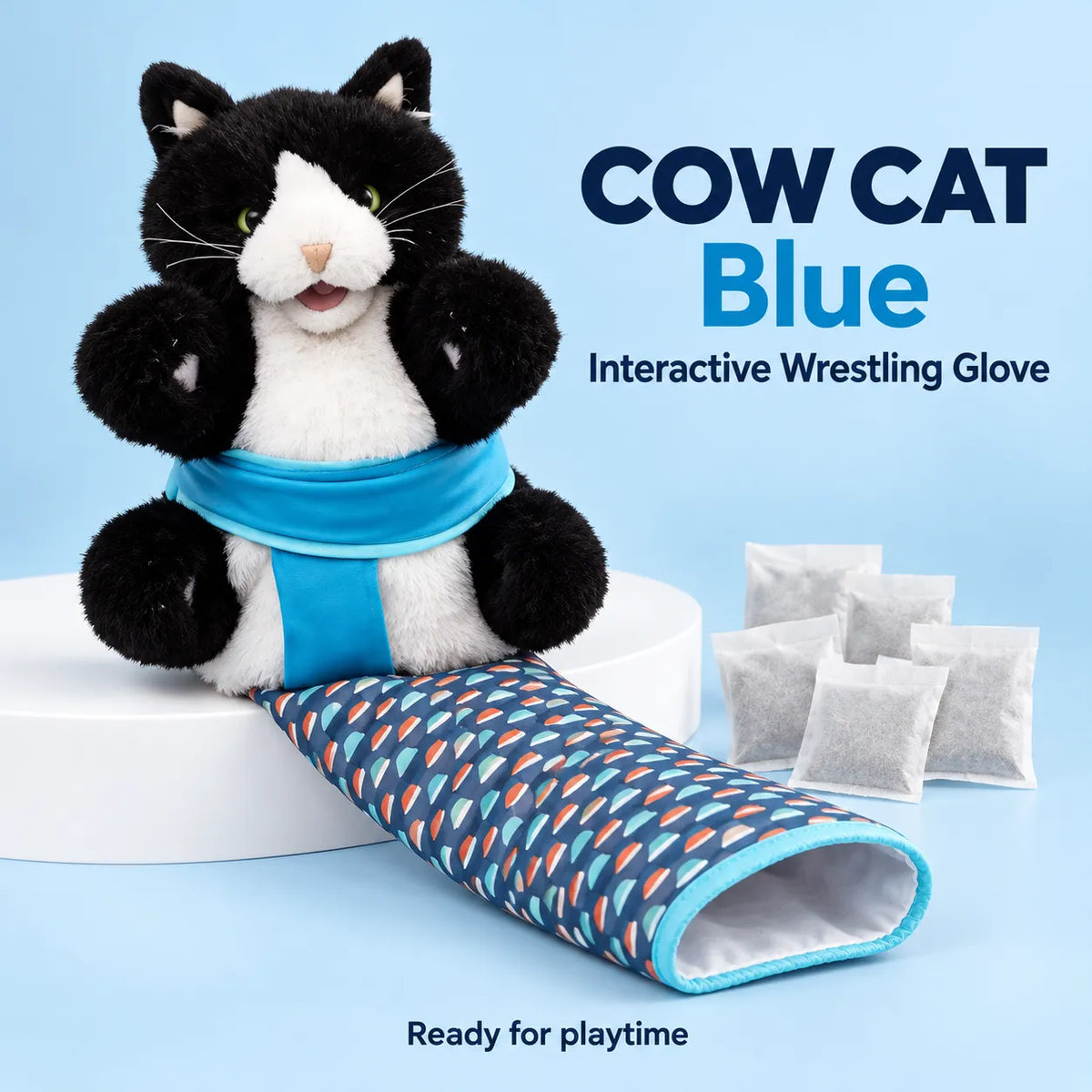 🤼‍♂️ Cat Wrestling Glove Toy [Catnip Pocket Included] - Safe, Interactive Play for Your Feline!
