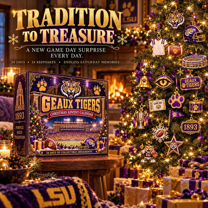 🎄 GEAUX TIGERS! Football Christmas Advent Calendar