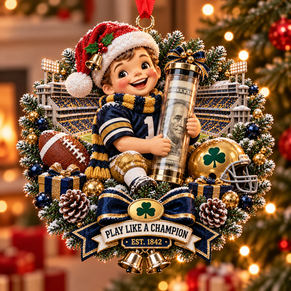 🏈🎄 College Football Money Surprise Ornament