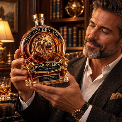 🦁 Channel Untamed Majesty: Roaring Lion Heritage Decanter