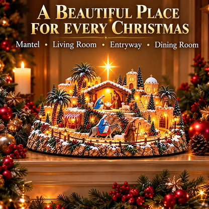 ✨Last Day 49% OFF🌟🎄'Journey of the Star of Bethlehem™' Illuminated Village
