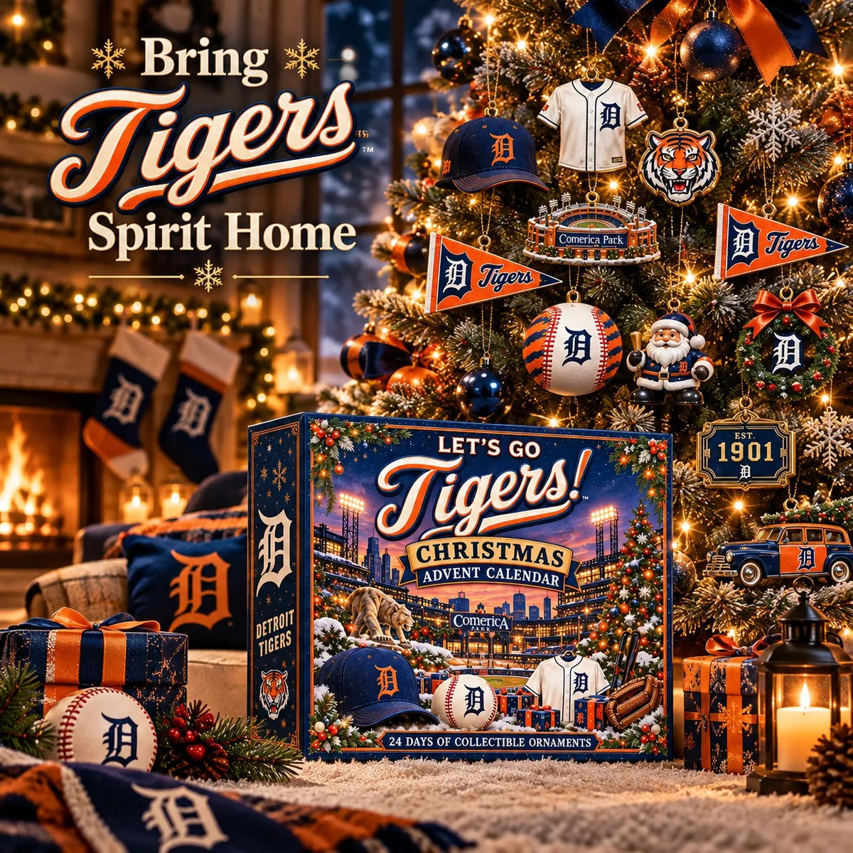 🎄 Let’s Go Tigers! Baseball Christmas Advent Calendar