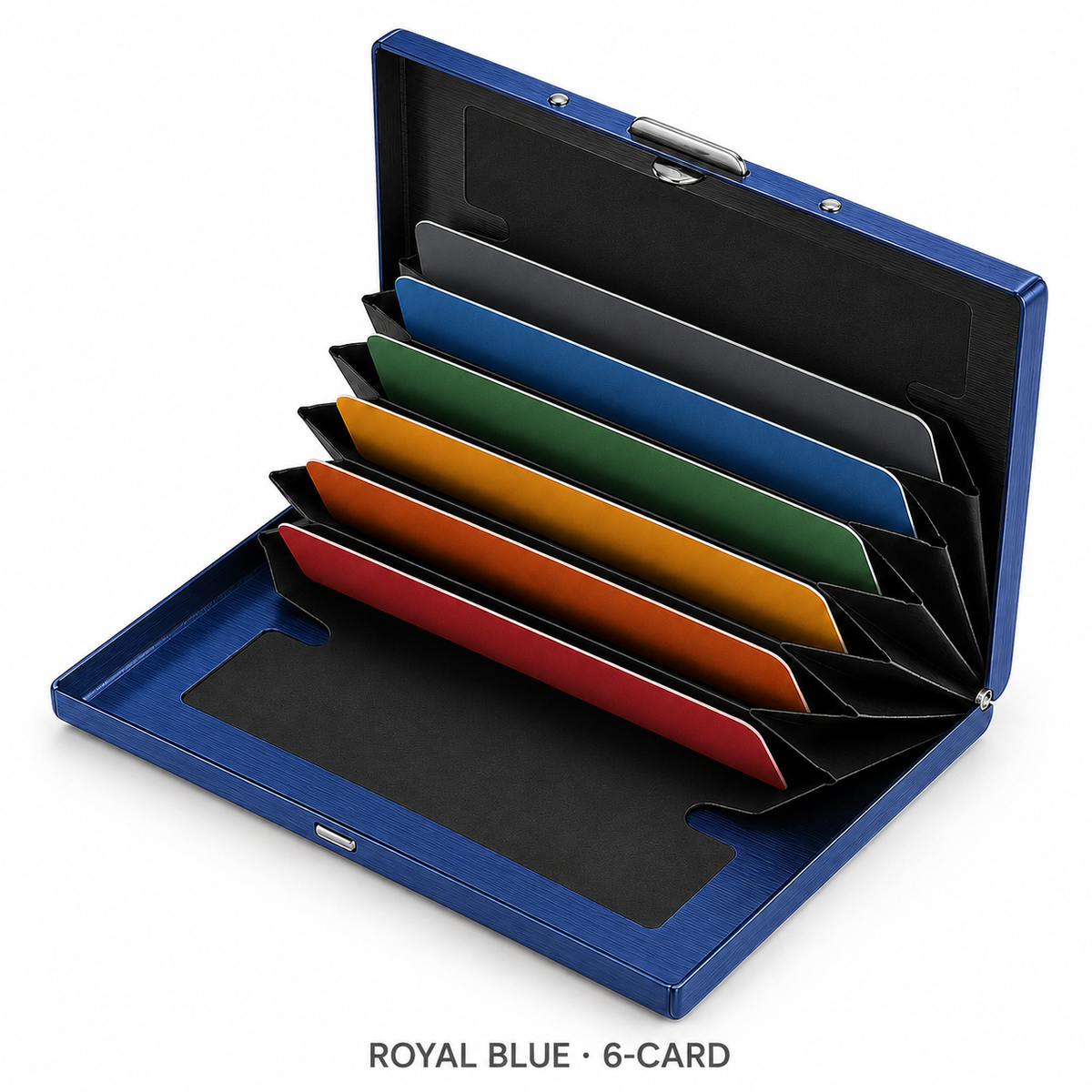 🔒 Slim RFID-Blocking Stainless Steel Card Wallet – Secure, Compact & Easy to Carry