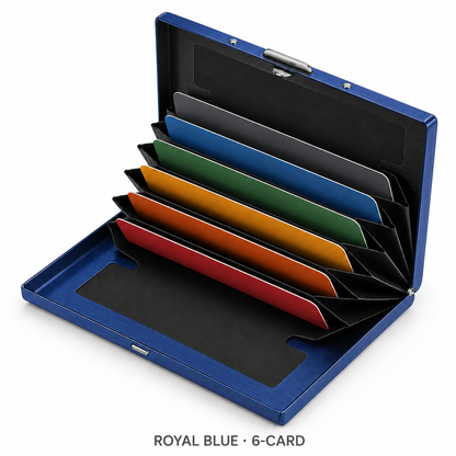 🔒 Slim RFID-Blocking Stainless Steel Card Wallet – Secure, Compact & Easy to Carry