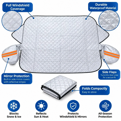 🚗 All-Season Magnetic Windshield Cover – Snow, Ice & Frost Protection