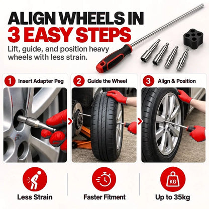 🔧 Heavy-Duty Wheel Fitting Tool – Hub Alignment & Tire Mounting Assistant