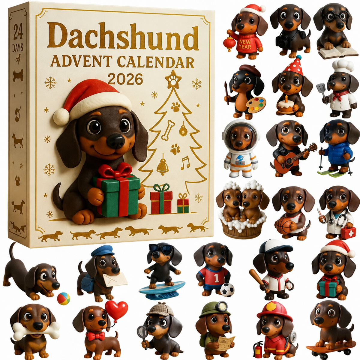 🎄🐶 TODAY ONLY: 50% OFF – 2026 Dachshund Christmas Advent Calendar | 24 Days of Adorable Wiener Dog Surprises ✨