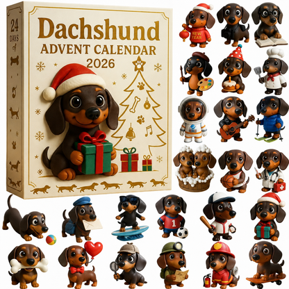 🎄🐶 TODAY ONLY: 50% OFF – 2026 Dachshund Christmas Advent Calendar | 24 Days of Adorable Wiener Dog Surprises ✨