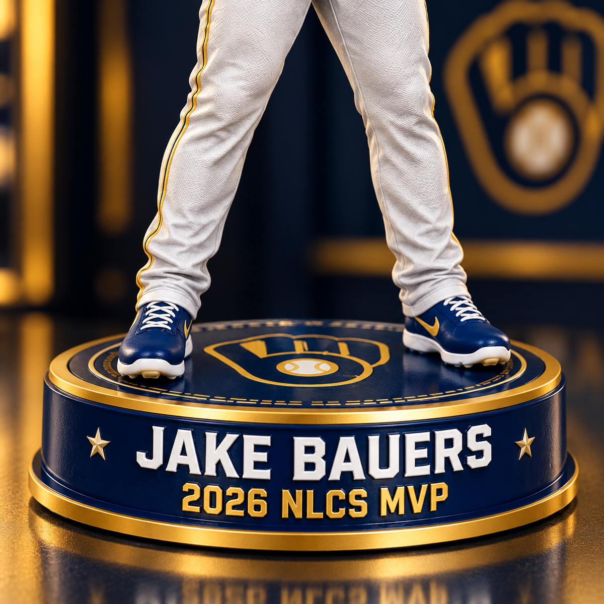 Jake Bauers MVP commemorative display base