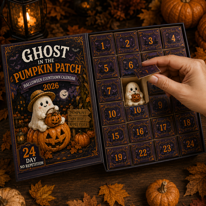 Ghost in the Pumpkin Patch Advent Calendar 2026 – 24 Unique Halloween Ghost Miniatures
