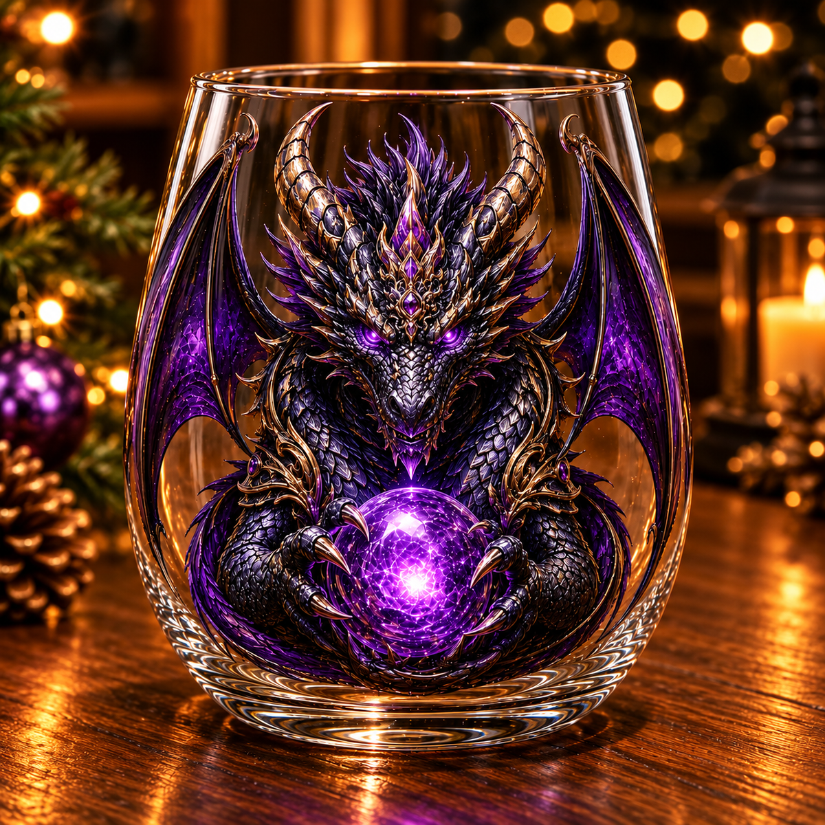 🐉✨ 3D Mythic Dragon Glass Art Cup | Luxury Raised Fantasy Glassware for Whiskey, Home Bar Décor & Legendary Gifts 🎁
