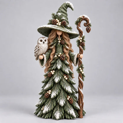 🎄Whimsical Christmas Witch Resin Figurines – Festive Holiday Collectible Decor🧙‍♀️
