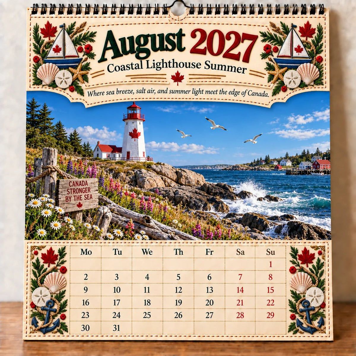 🔥LAST DAY 33% OFF - 🇨🇦🍁 2027 Canada 160th Anniversary Wall Calendar 🍁🇨🇦