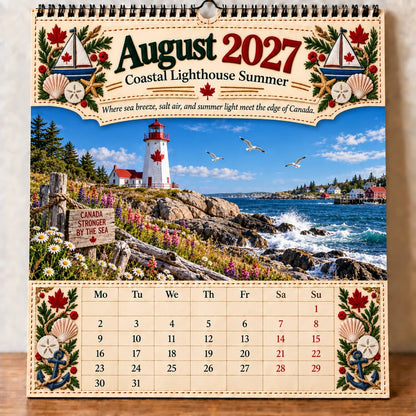 🔥LAST DAY 33% OFF - 🇨🇦🍁 2027 Canada 160th Anniversary Wall Calendar 🍁🇨🇦