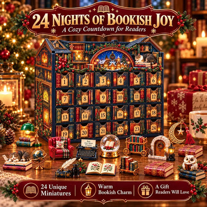 ⏳ Last Day 49% OFF – 📚 24 Nights of Bookish Joy Advent Calendar | 24 Unique Mini Literary Treasures for Readers & Book Lovers 🎄