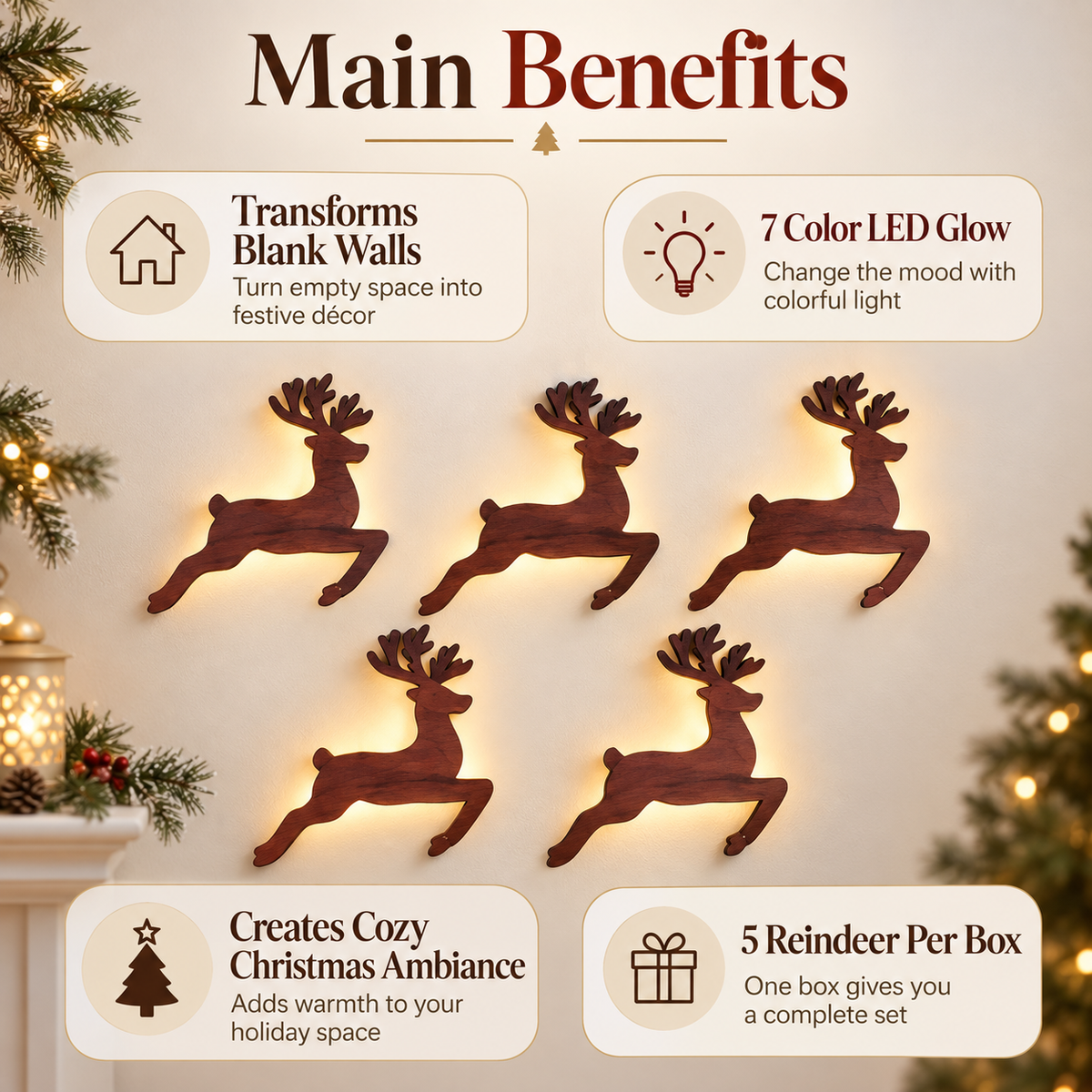 ✨Christmas Magic Wall Decor – Create A Cozy Holiday Wonderland At Home