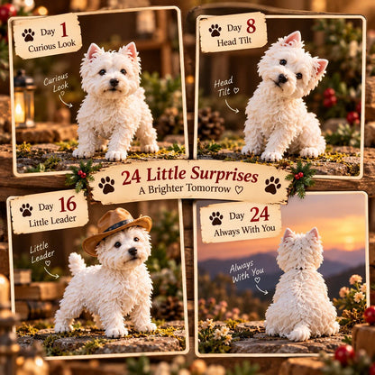 🐾 24 Days of Westies – 24-Day Advent Calendar with Collectible Westie Figurines