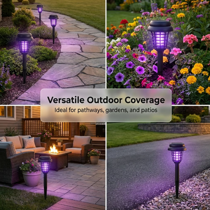 🦟☀️ Solar Mosquito Zapper Garden Light – Decorative Outdoor Bug Control Lamp 🌙