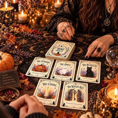 🎃 Sweet & Spooky Halloween Oracle Deck – 31 Daily Spooky Messages for October