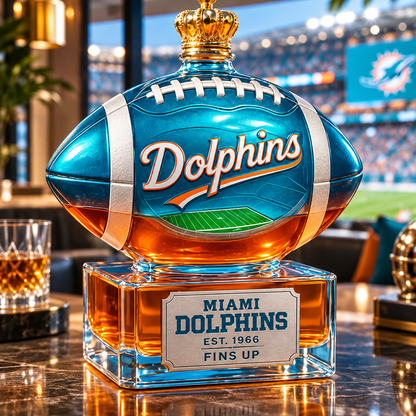 🏈👑 Football Crown Collector Bottle – A Tribute to the Team You’ve Stood By Season After Season