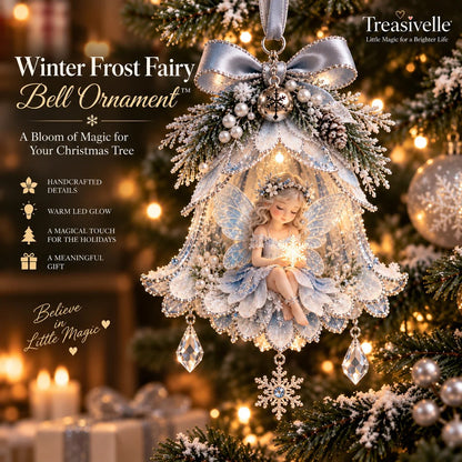 🧚‍♀️✨ Enchanted Fairy Bell Ornament – Glowing Christmas Tree Decor