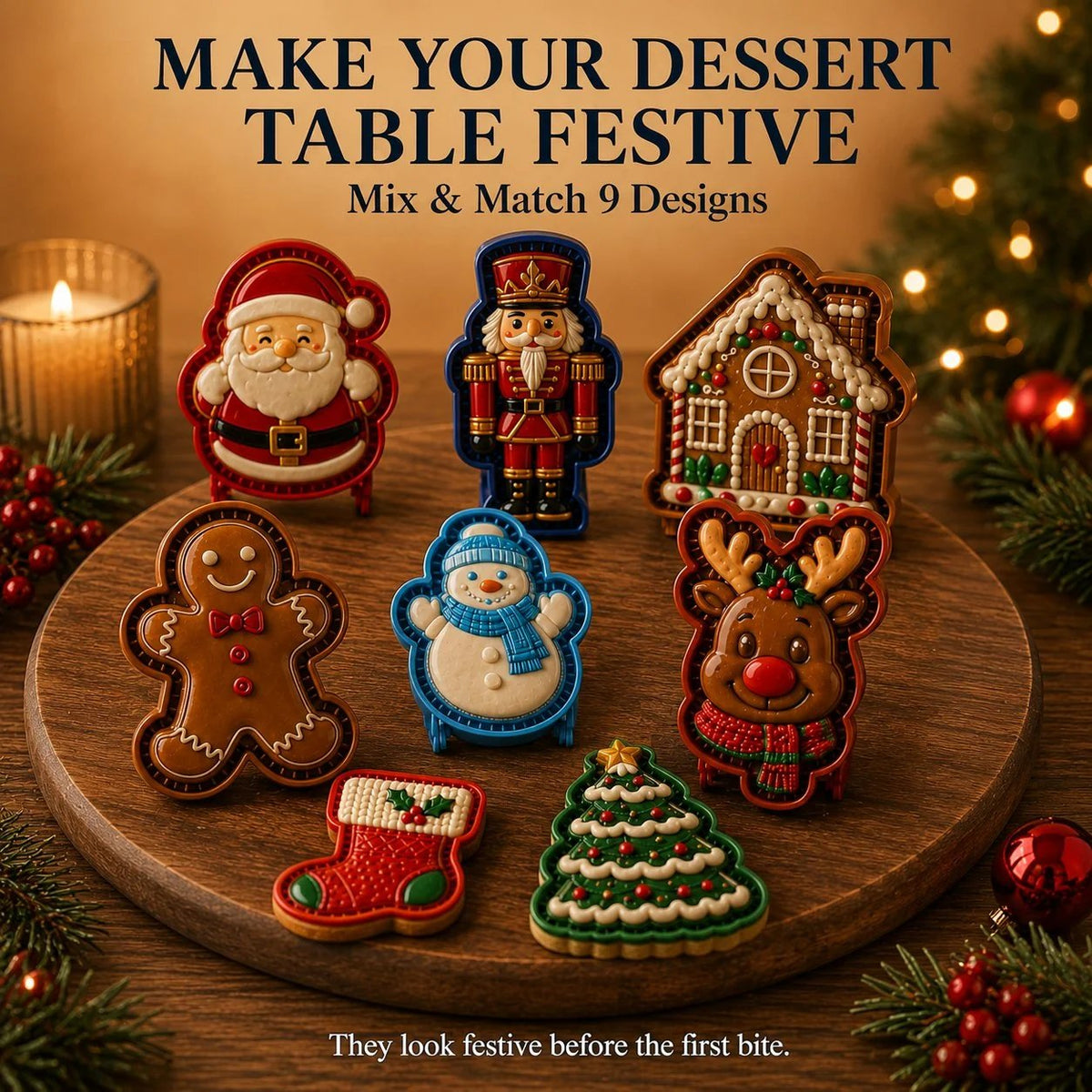 🎅Christmas Sale 49% OFF🍪98-Design Christmas Mini Pie Mold