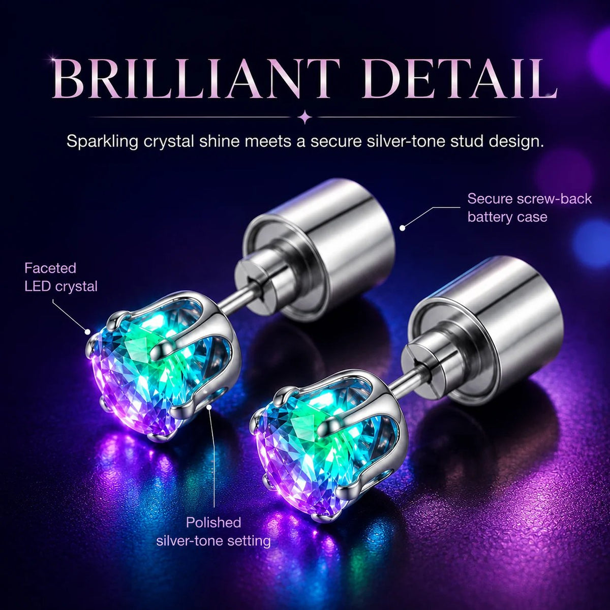 🎁 Sales BUY 1 GET 1 FREE🔥LED Colorful Earring Studs