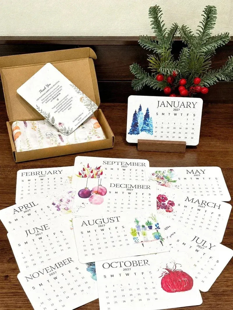 ✨⏳ Last Day Promotion🌱Eco-Friendly Plantable ''Timeless'' Seed Calendar 2027