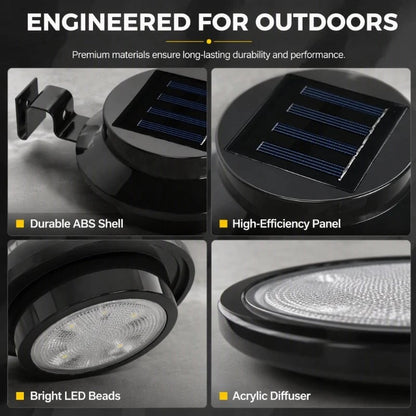 💡 Solar Outdoor LED Lights – Brighten Gutters, Fences & Garden Walls with No Wiring Needed 🏡