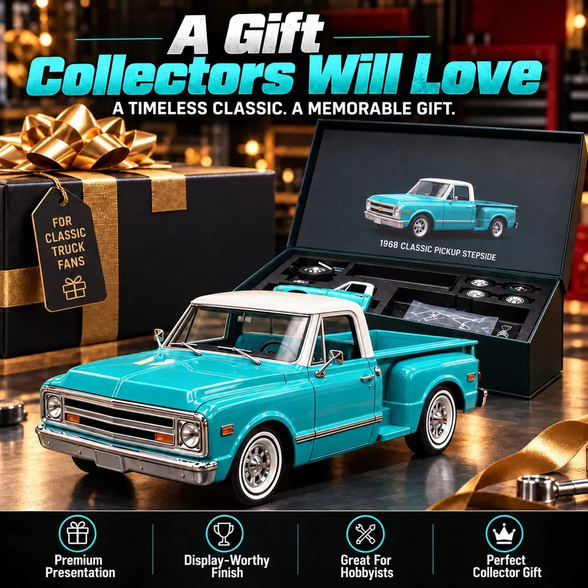 🎁Premium Classic Truck Gift for Collectors & Hobbyists 🏆