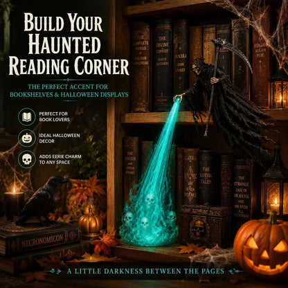 🎁Today 50% OFF🎁💀 The Soul Collector Reaper Shelf Light – Gothic Halloween Decor 🕯️