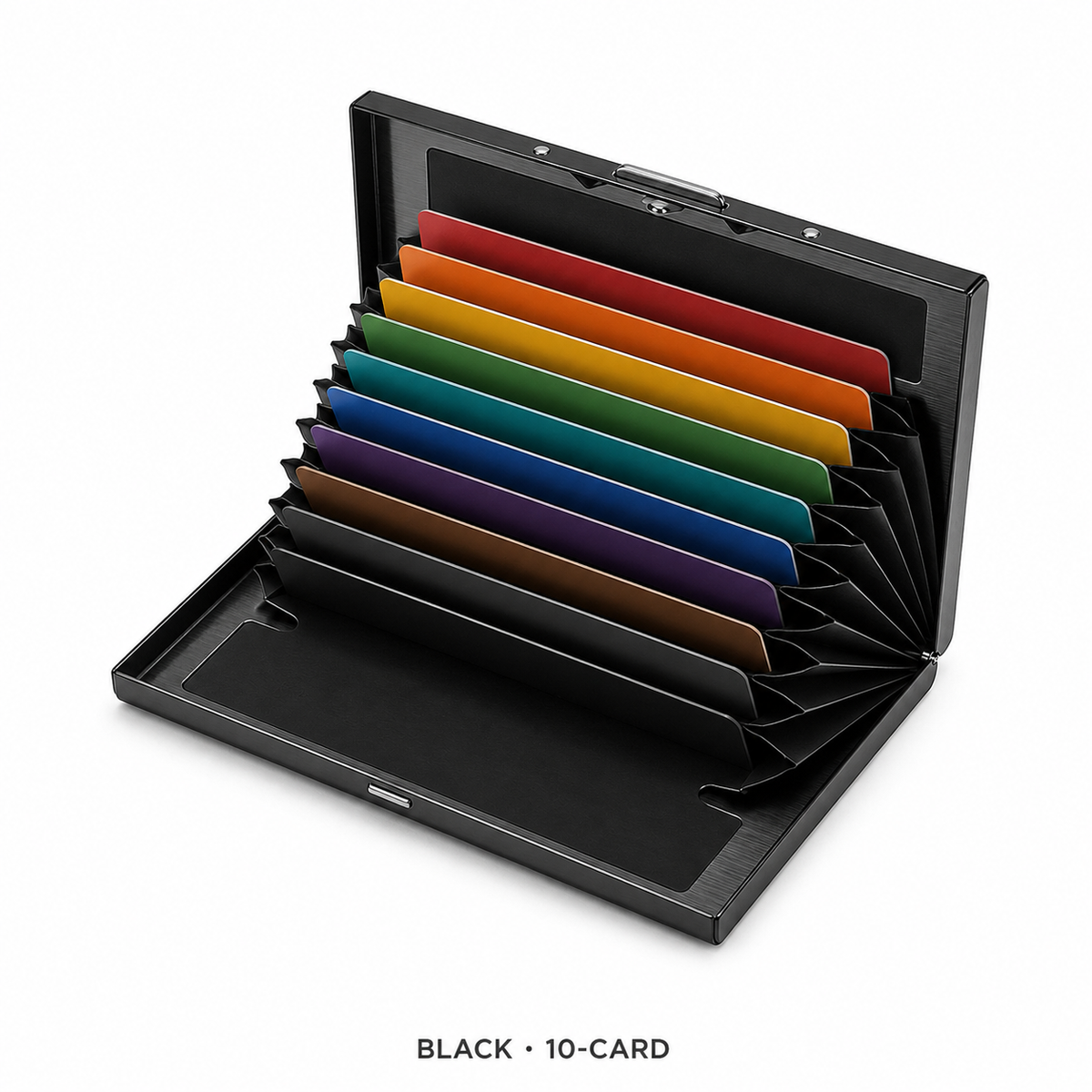 🔒 Slim RFID-Blocking Stainless Steel Card Wallet – Secure, Compact & Easy to Carry